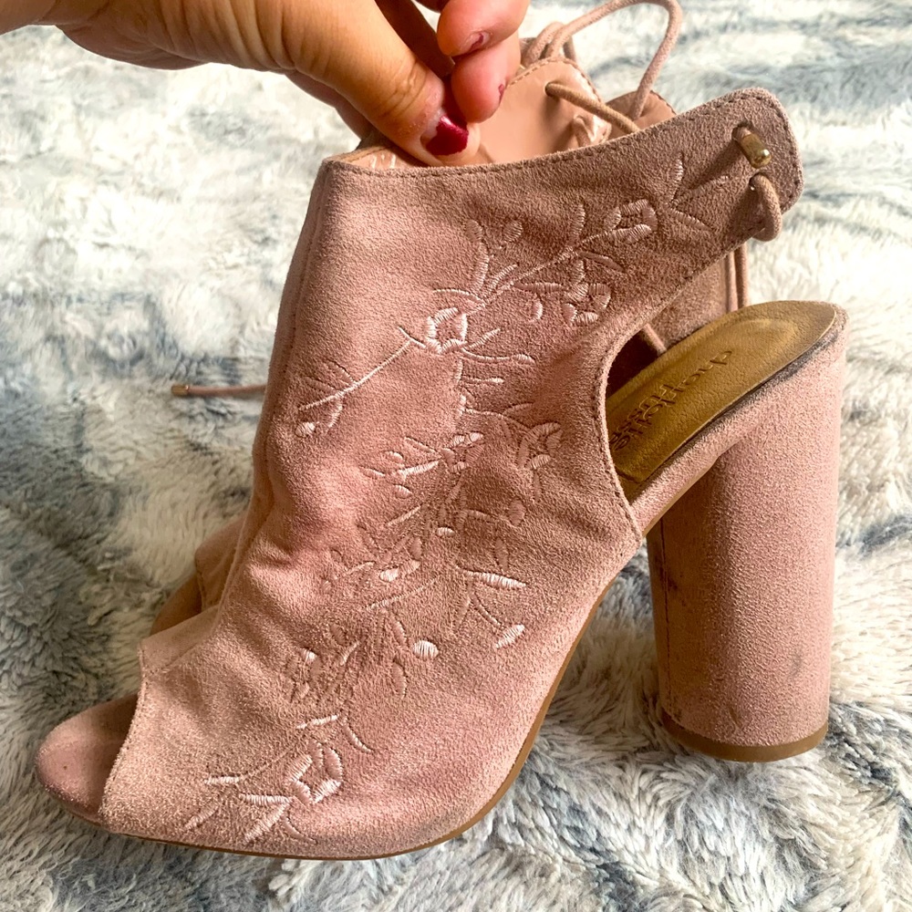 Size 7.5. Charlotte Russe heels. Block heels